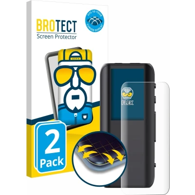 Afbeelding van BROTECT Screenprotector voor FiiO BTR15 Folie Beschermfolie transparant volledig dekking (2 Stuks)