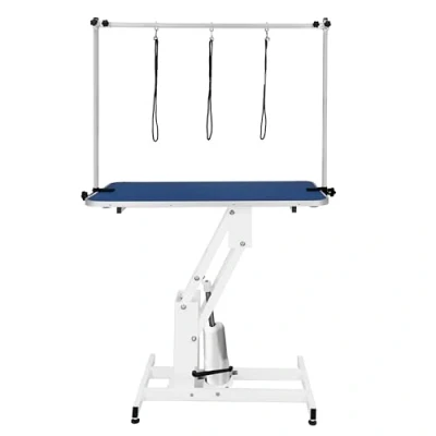 Afbeelding van Monster Shop Blauw Professionele Hondentrimeertafels Hydraulisch Verstelbare Trimeertafel Gewichtscapaciteit 180 kg 4 Poten 106 x 61 cm
