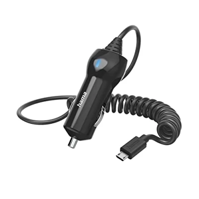 Afbeelding van Hama Auto Oplader Met Micro Usb Aansluiting 6 W 1,0 M Zwart
