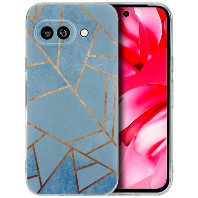 Afbeelding van imoshion hoesje Geschikt voor Google Pixel 9a Design verpakking Blue Graphic