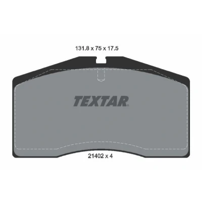 Afbeelding van TEXTAR 2140201 Remblokkenset Geschikt voor slijtage waarschuwingscontact PORSCHE: 911 Coupe, 928 AUDI: 80 B4 Avant