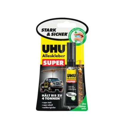 Image de UHU colle universelle Super Strong &amp; Safe, 7 g, sur carte