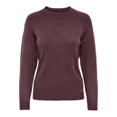 Afbeelding van Only Onlrica Life L/S Knt Noos Sweater voor dames, Rozebruin. Details: