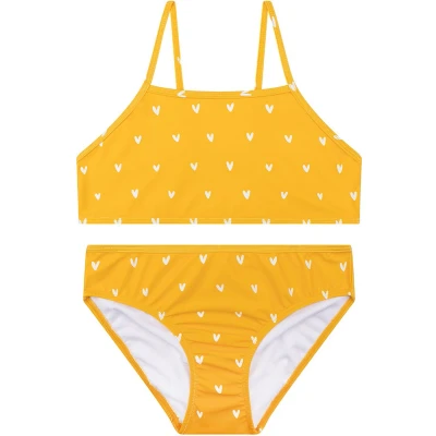Afbeelding van Swim Essentials Bikini Meisjes Zwemkleding Oranje Hartjes Maat 86/92