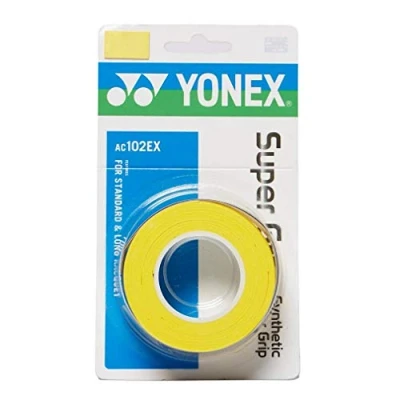 Afbeelding van Yonex Super Grap AC102EX Overgrip Tennisgrip 0.60mm Geel