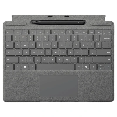 Image de Microsoft Surface Pro Type Cover avec Slim Pen Platine AZERTY