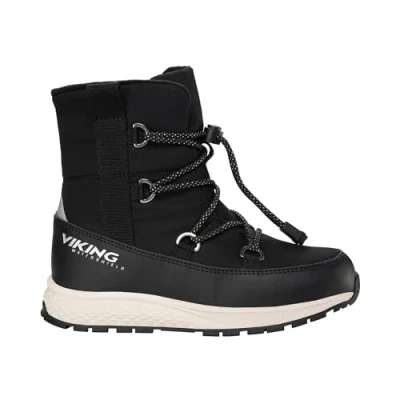 Afbeelding van Viking Equip WARM WP Veterlaarzen voor kinderen, Maat: 30, Black Textiel/ synthetisch