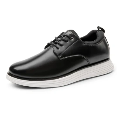 Afbeelding van Bruno Marc Heren Elegante Klassieke Veterschoenen Derby Oxford Vintage Lezen Sport Schoenen Heren, zwart.