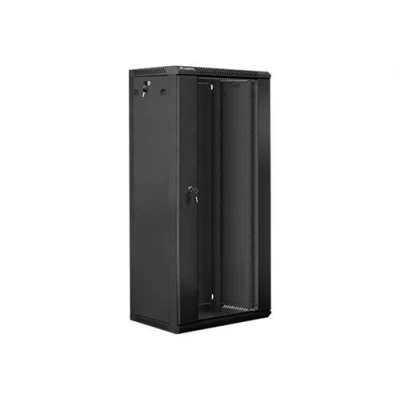 Afbeelding van Lanberg Rack kast monteerbaar aan muur zwart, RAL 9004 27U 19&quot;