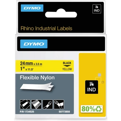Afbeelding van Dymo 1734525 (S0773850) Tape Zwart op geel (24 mm)