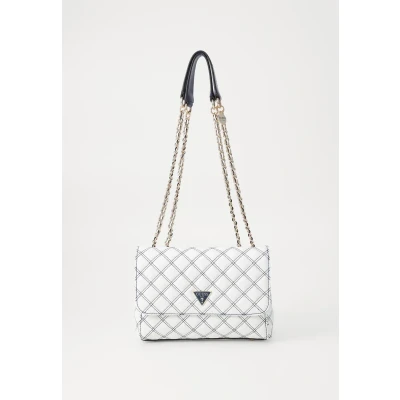 Afbeelding van Guess Cruise VIBE XBDY FLAP Schoudertas, Dames, Maat: One Size, White/navy