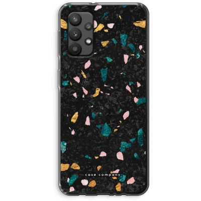 Afbeelding van Case Company® hoesje geschikt voor Samsung Galaxy A32 4G Terrazzo N10 Soft Cover Telefoonhoesje Bescherming aan alle Kanten en Schermrand