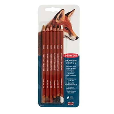 Afbeelding van DERWENT Drawing tekenpotlood, 6 delige set