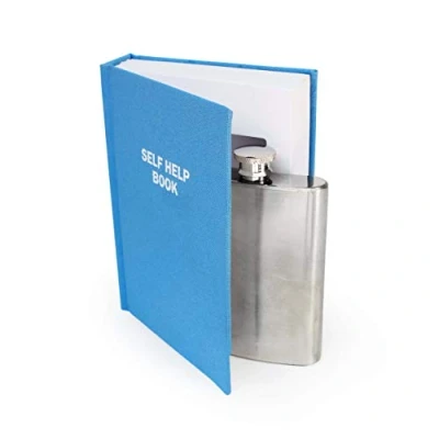 Afbeelding van Suck UK Zelfhulp Heupfles Boek Nieuwigheid Geschenk