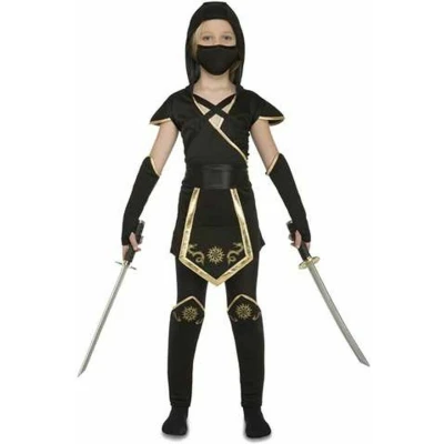 Afbeelding van Kostuums voor Kinderen My Other Me Zwart Ninja (5 Onderdelen) Maat 5 6 Jaar