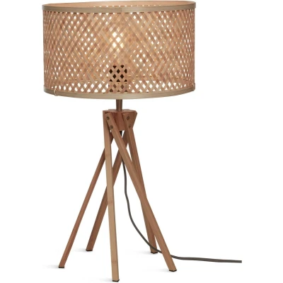 Afbeelding van GOOD&amp;MOJO Tafellamp Java Bamboe Ø32x56cm Bruin