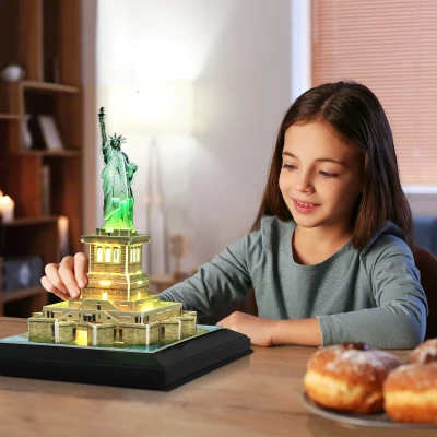 Afbeelding van Cubic Fun 3d puzzel vrijheidsbeeld met led verlichting