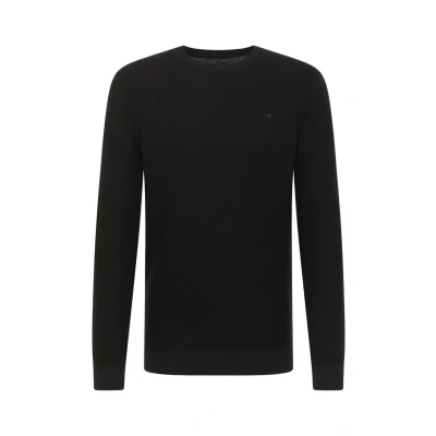 Afbeelding van Mustang Heren trui ELLIOT regular fit Zwart S Ronde Hals Volwassenen