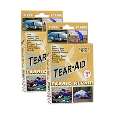 Afbeelding van Tear Aid Reparatieset voor stof, gouden doos type A (2 stuks)