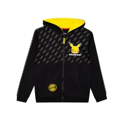 Afbeelding van Pokémon Hoodie Pikachu voor jongens jongens, zwart.