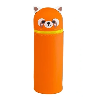 Afbeelding van Adoramals Rode Panda Siliconen Staand Potloodetui 18x6x6cm (HxBxD)
