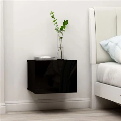 Afbeelding van Nachtkastjes 2 st 40x30x30 cm spaanplaat zwart