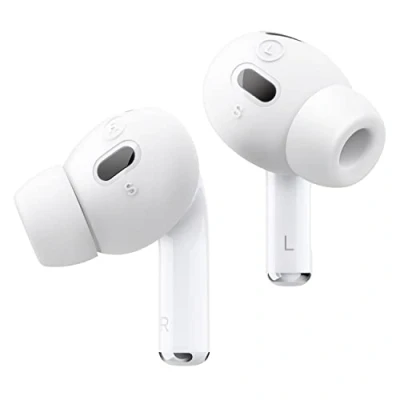 Afbeelding van elago [6 paar] Oordopjes met oorschelp compatibel AirPods Pro 2 [3 maten: groot + medium klein], Apple 2e generatie (wit)