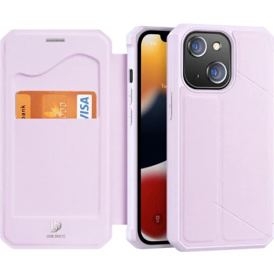 Afbeelding van iPhone 13 Pro Hoesje Dux Ducis Skin X Wallet Case Roze