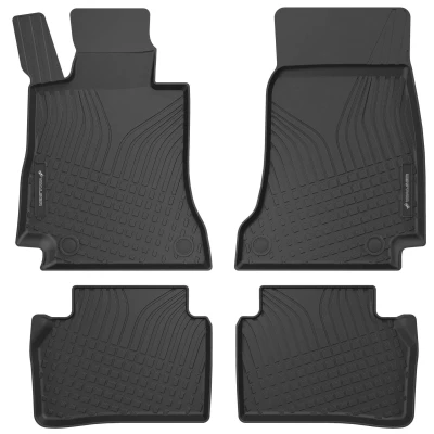 Afbeelding van WALSER 100149 Vloermatset TPE (thermoplastische elastomeer) zwart MERCEDES BENZ: E Class Saloon, T modell