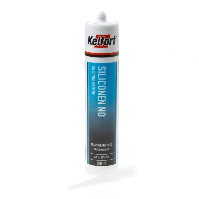Afbeelding van Kelfort Siliconenkit no transparant/grijs 310ml