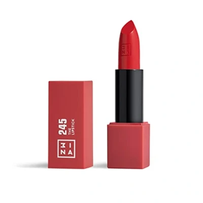 Image de 3INA MAKEUP The Lipstick 245 Rose Rouge Mat à Lèvres avec Vitamin E et Beurre de Karité Couleur Ultra Pigmentée Parfum Vanille Vegan Cruelty Free