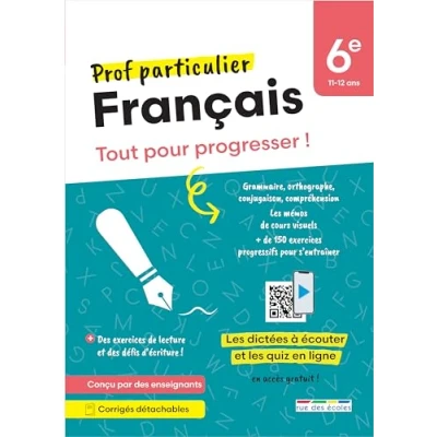 Afbeelding van PROF PARTICULIER FRANCAIS 6E BREVET TOUT POUR PROGRESSER !