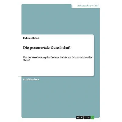 Afbeelding van Die postmortale Gesellschaft