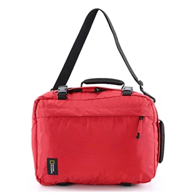 Afbeelding van National Geographic 3 in 1 Handbagage Rugzak / Laptop Reistas Weekendtas 23 Liter (S) Hybrid Rood