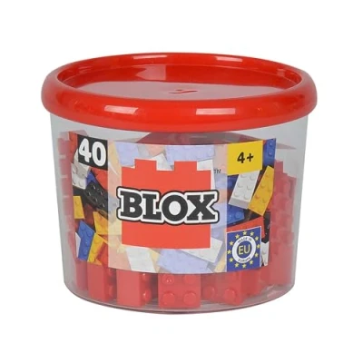 Afbeelding van Simba 104118875 bouwstenenset blok 8 40 stuks rood