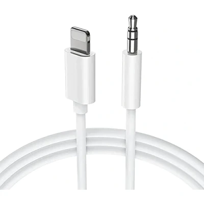 Afbeelding van Apple MFi gecertificeerde AUX kabel voor iPhone 14, Lightning adapter naar 3,5 mm hoofdtelefoonaansluiting, stereo stekker, compatibel met 13 12 Pro Max 11 XS XR X 8 7 Plus iPad