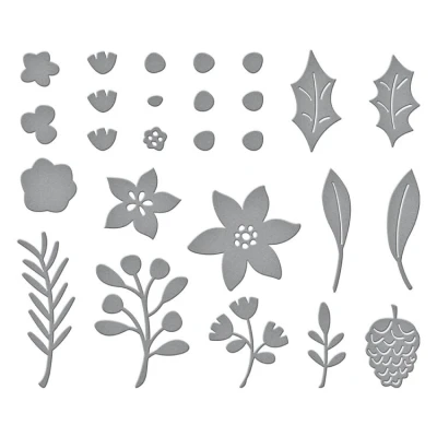 Afbeelding van Spellbinders Make It Merry Florals Etched Dies (S4 1288)