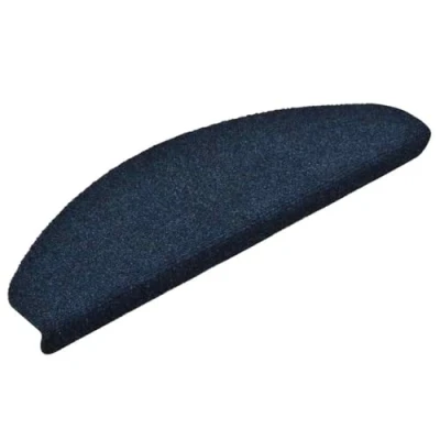 Afbeelding van Trapmatten zelfklevend 15 st 65x21x4 cm naaldvilt marineblauw