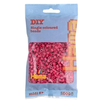 Image de 1 000 perles standard (Ø5 mm) rouge vin