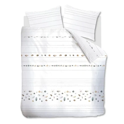 Afbeelding van Marjolein Bastin Beach dekbedovertrek Lits Jumeaux 240x200/220 Naturel