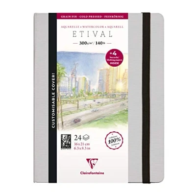 Afbeelding van Etival aquarel notebook 21 x 16 cm 300g cold pressed
