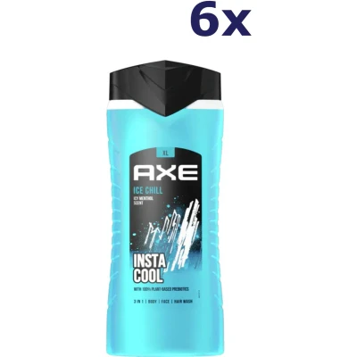 Afbeelding van Axe Ice Chill 3 in 1 Douchegel 6 x 400 ml Voordeelverpakking