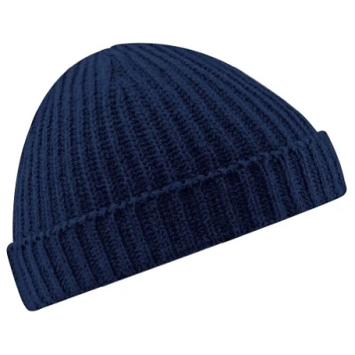 Afbeelding van Beechfield Unisex B460 Trawler Beanie, Navy Blauw