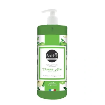 Afbeelding van BOLDAIR Aloë appel handreiniger, reinigende formule, hydraterend en verzachtend, 500 ml, gemaakt in Frankrijk