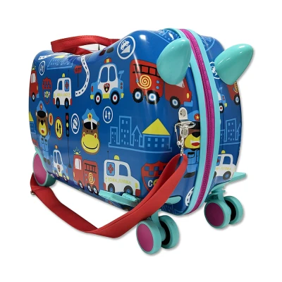 Afbeelding van Ride on Kinderkoffer Politie Handbagage
