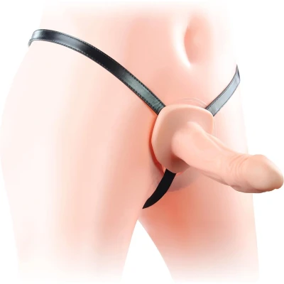 Afbeelding van Lovetoy Unisex strap on voorbind dildo met harnas 16,5 cm