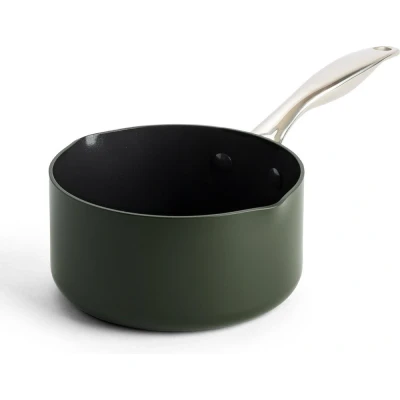 Afbeelding van Dagelijkse Kost Steelpan Met Keramische Antikleeflaag 2 Tuiten 16cm