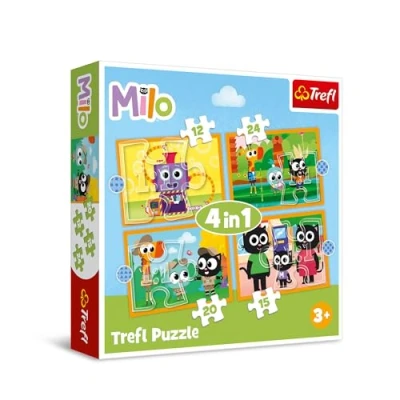 Afbeelding van Trefl 4 in 1 puzzel Milo (24 onderdelen)