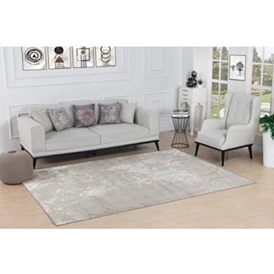 Afbeelding van SURYA Vloerkleed Woonkamer, Slaapkamer Vintage Oosters Tapijt INGRID Beige/Wit 160x213 cm