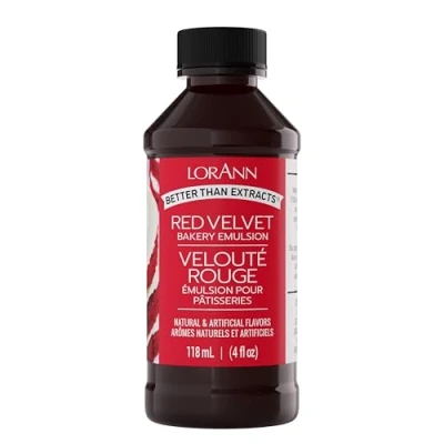Afbeelding van Lorann Oils Bakkerijemulsies natuurlijk en kunstmatig aroma 118 ml Rood fluwelen cake, andere, veelkleurig, (1 stuk)